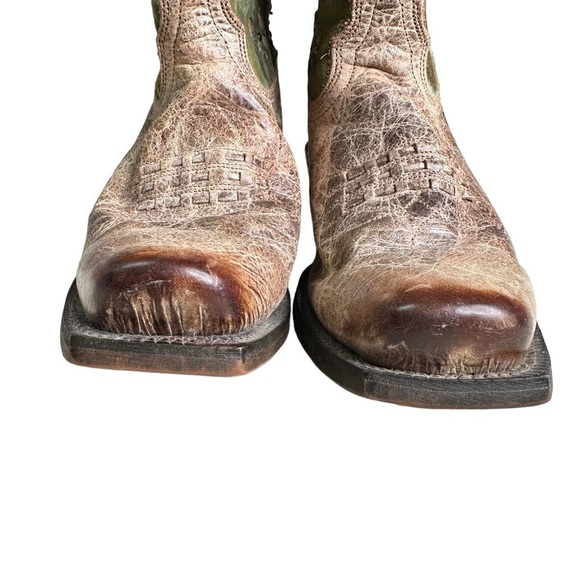 Tony Lama women's VF 6027 Vaquero Western SHORTY Boot leather Square toe… - Picture 4 of 12